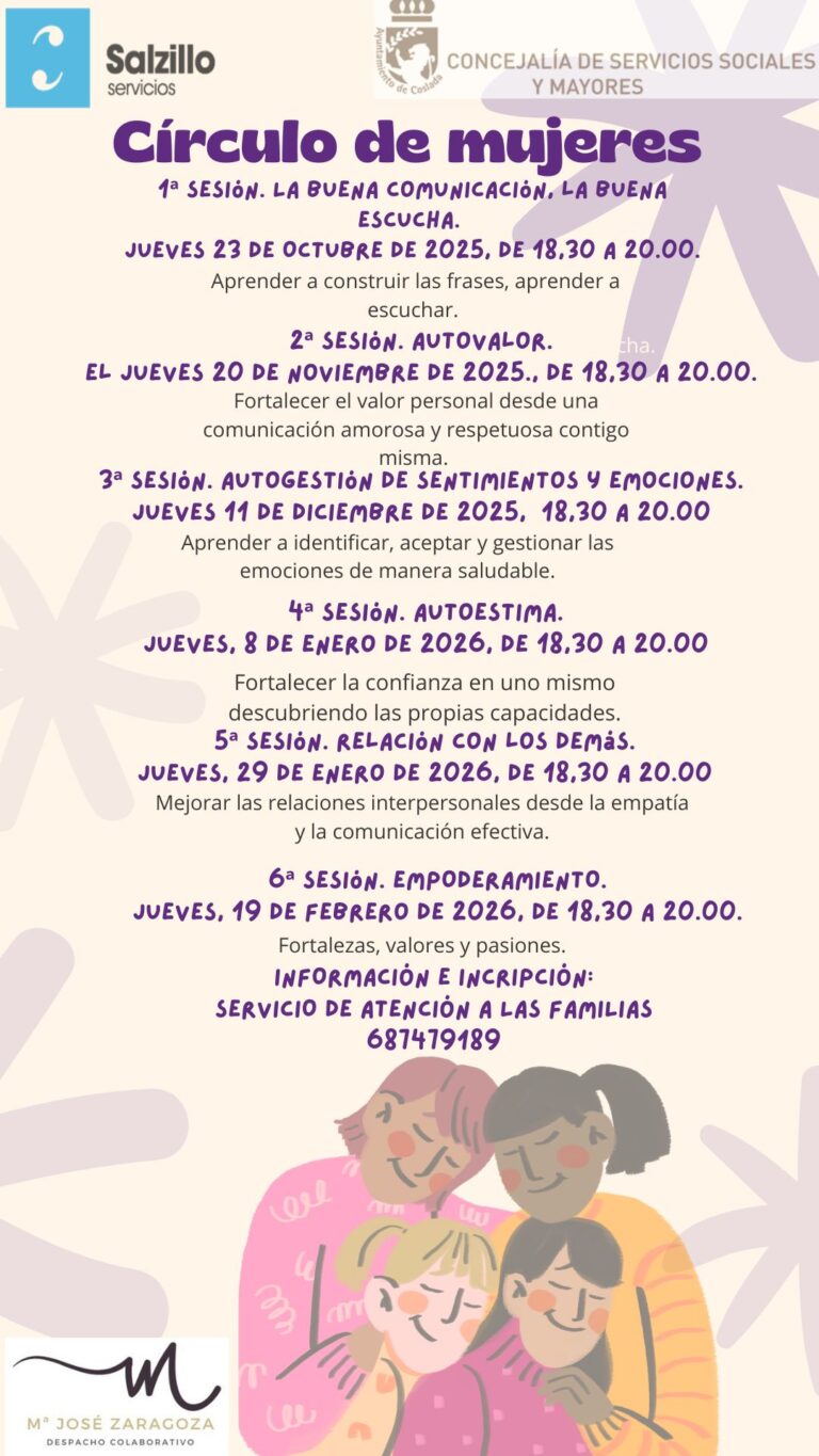 FECHAS CIRCULO DE MUJERES